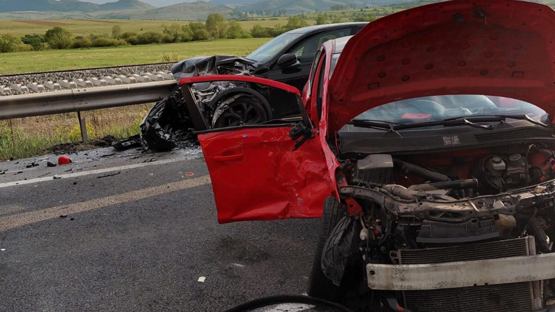 Cum s-a produs accidentul grav din Poieni, Cluj! O clipă de neatenție a dus la un impact devastator pe E60 și la intervenția elicopterului SMURD