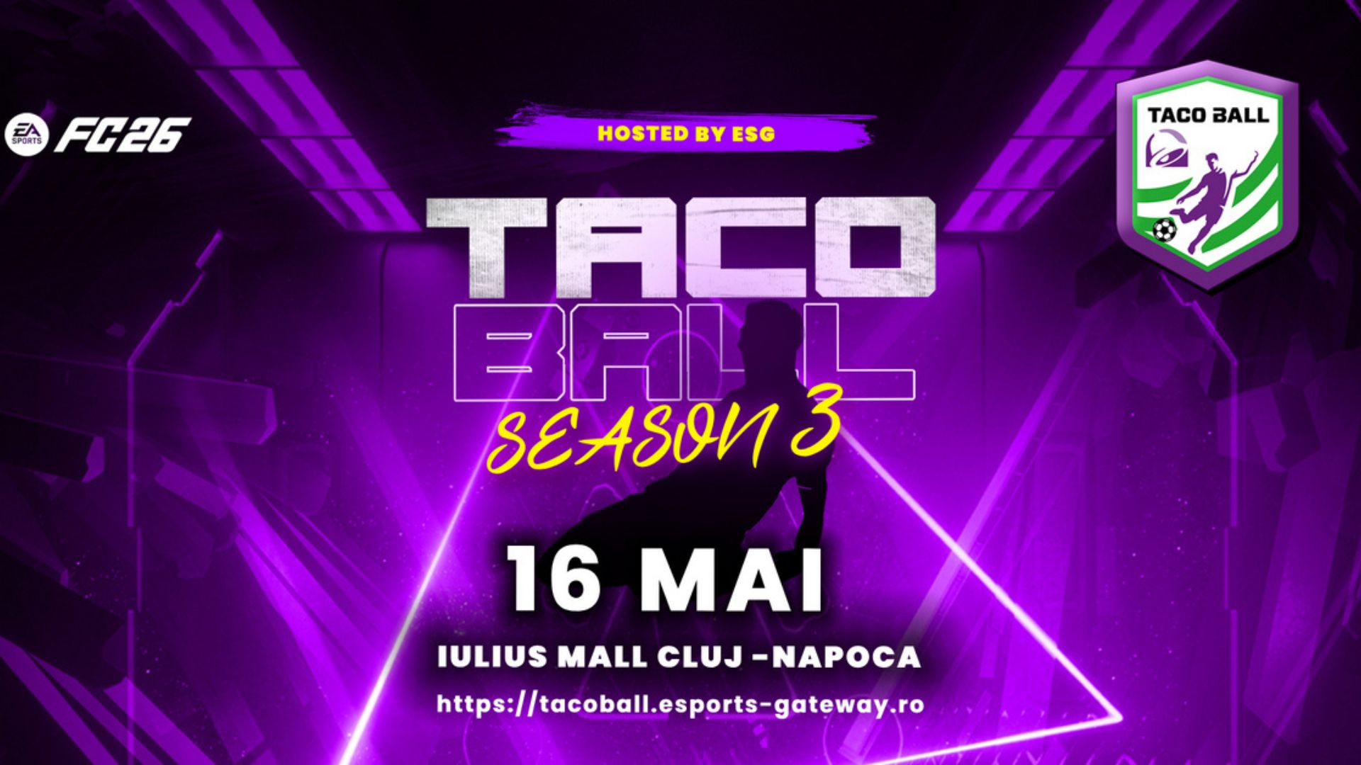 Gamerii din Cluj sunt așteptați la un super turneu FIFA în acest weekend! Taco Ball aduce competiția EA Sports FC la Iulius Mall Cluj