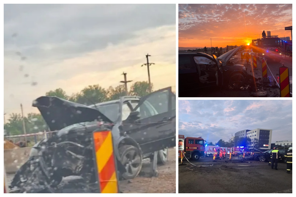Șoferul BMW-ului implicat în accidentul de la ViVO, Cluj, de azi-dimineață era băut. În mașină erau 6 persoane, nu 5 conform legii. Cinci au fost rănite