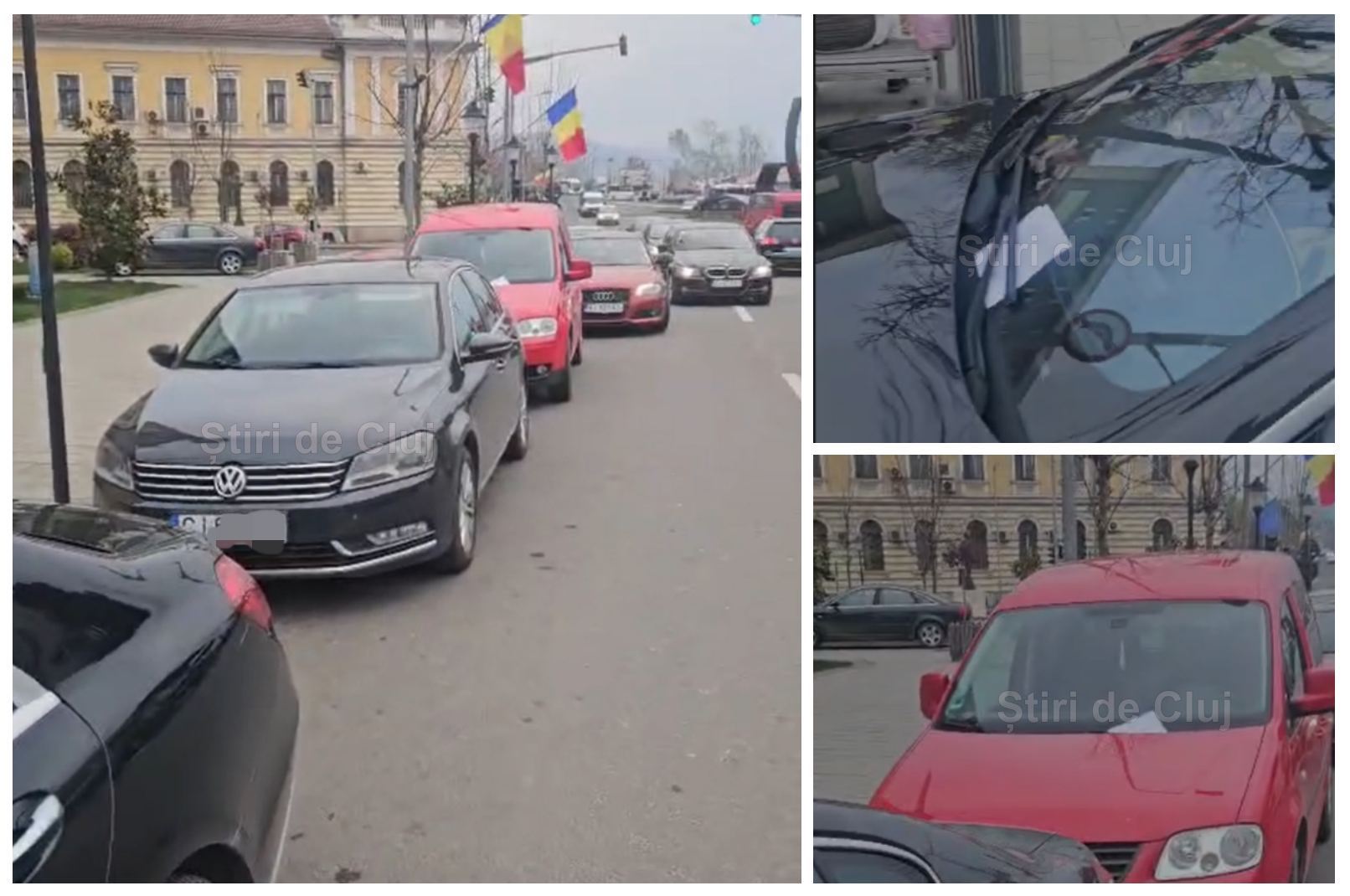 VIDEO. Amenzi pe „pile”? Clujean revoltat amenzile „pe sărite” date de polițiști: „Fix mașina din mijloc nu are amendă. Dacă ai pile, parchezi unde vrei?”