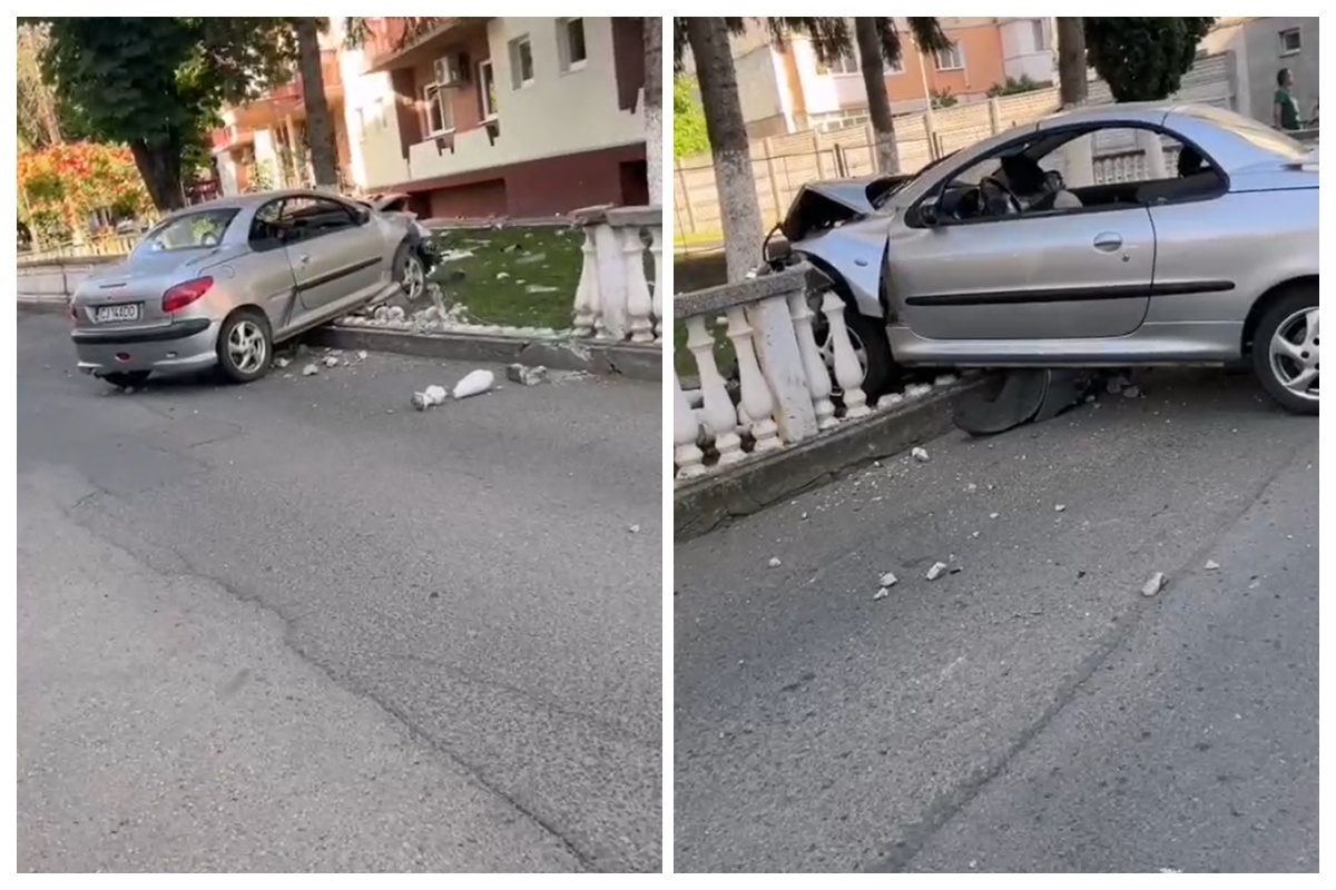 VIDEO.Cum a reușit un clujean mort de beat să rupă gardul din fața căminului de Garnizoană al Armatei