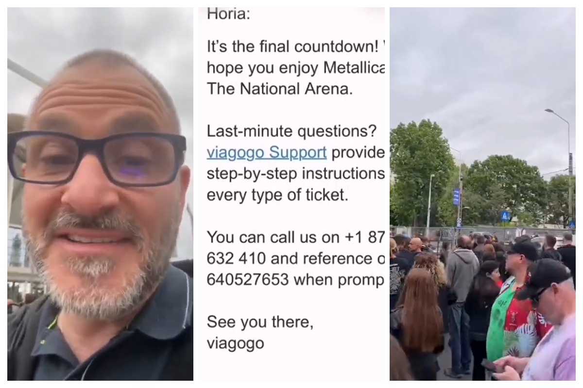 VIDEO. Fostul șef al ANPC și-a luat țeapă cu biletele la Metallica! Le cumpărase de pe cunoscuta platformă Viagogo: „N-am putut intra. Biletul nu era bun”