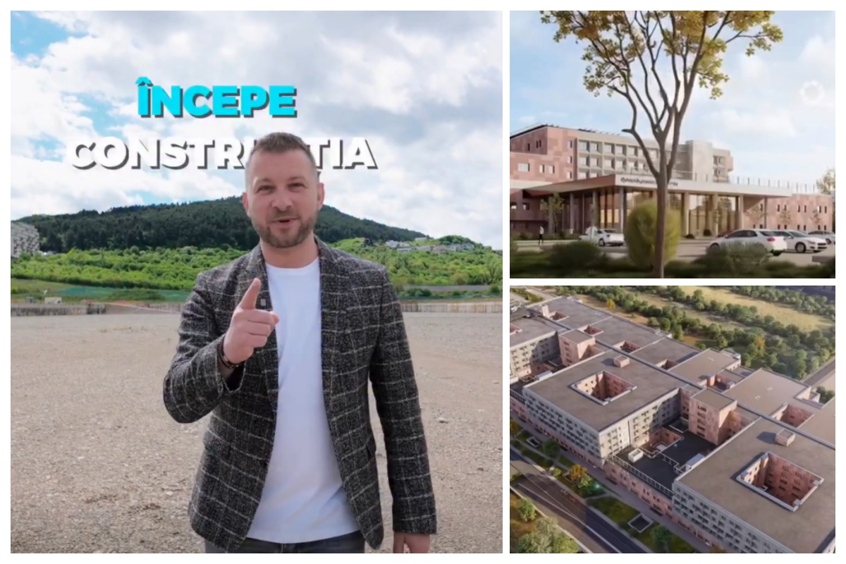 VIDEO. S-a semnat contractul pentru Spitalul Regional de Urgență Cluj. Pivariu: „Va avea o capacitate de 500.000 de pacienți pe an și heliport”