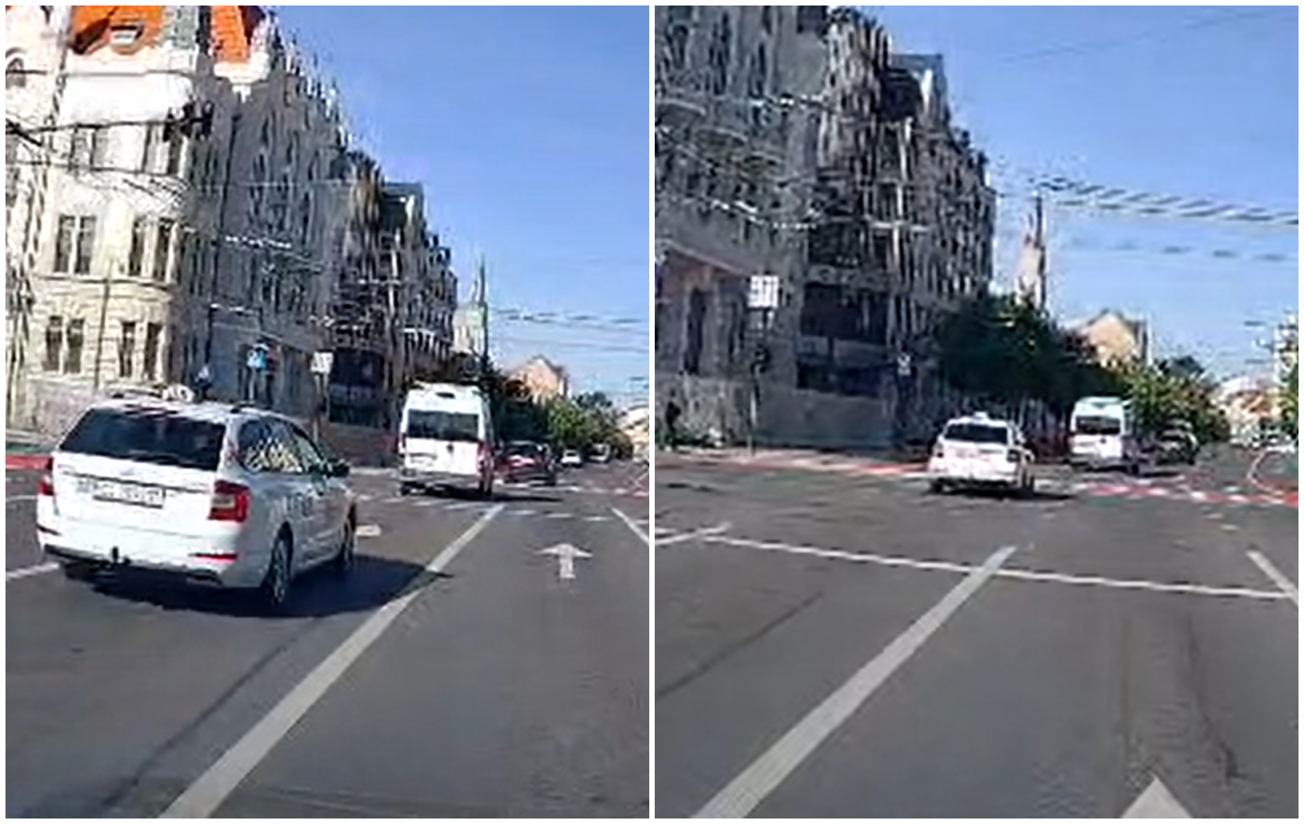 VIDEO. Trei mașini au trecut deodată pe roșu, în centrul Clujului: „Și pentru ce? Două semafoare mai încolo stăteam toți din nou la roșu”