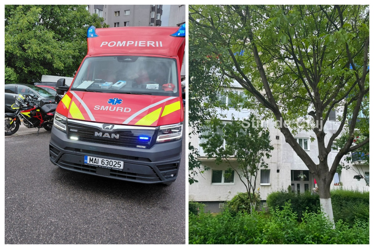 Anchetă a poliției Cluj după ce un copilaș de nici doi ani a căzut azi de la etaj, într-un bloc din Mănăștur. Ce au constatat până acum polițiștii