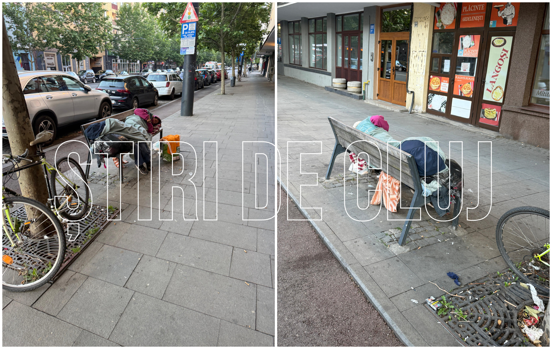 Clujenii s-au săturat de indiferența autorităților. Piața Gării s-a transformat în sediul central al oamenilor străzii: „Poliția Locală nu ia nicio măsură”