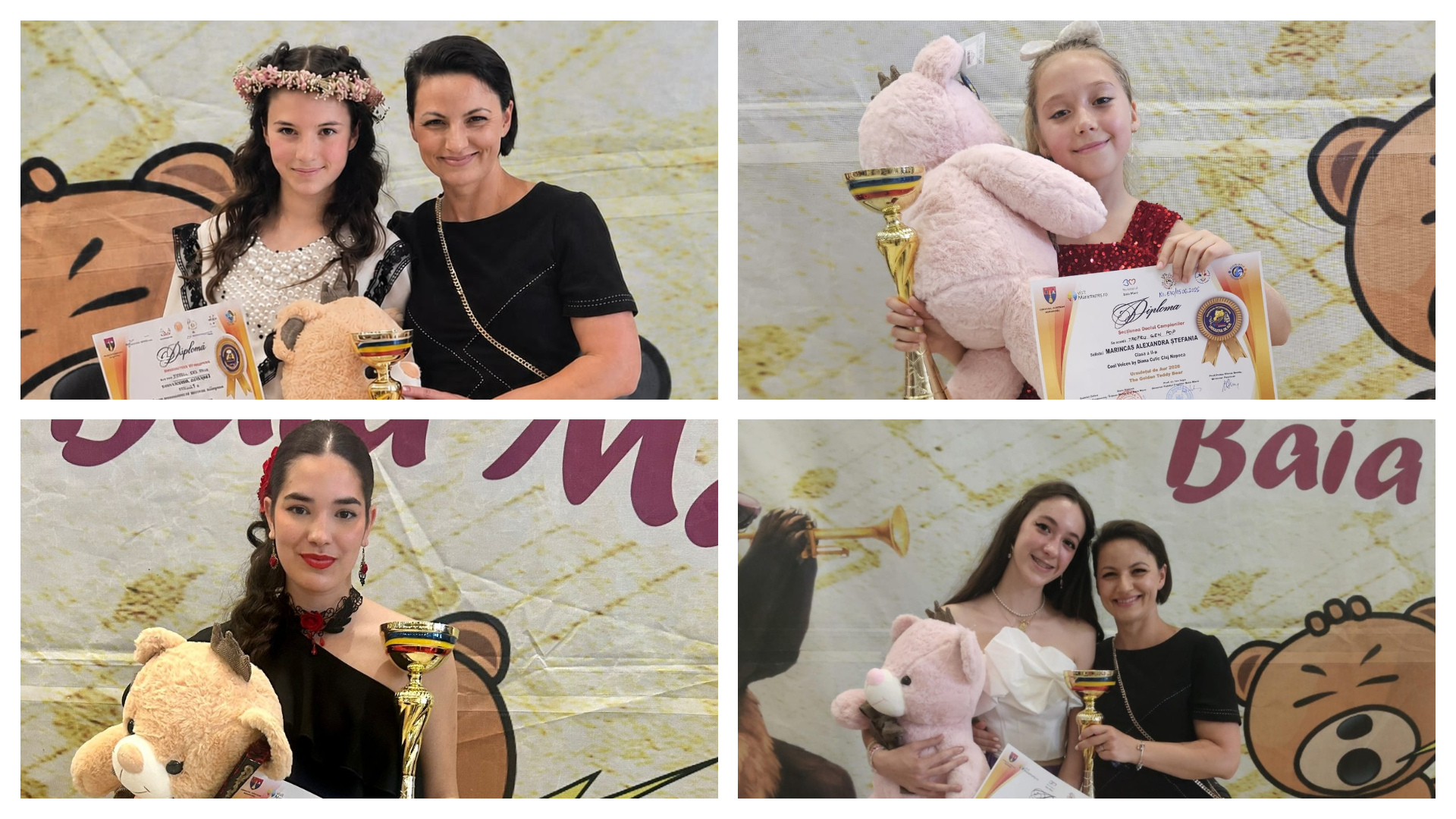 Clujul a cucerit scena Festivalului „Ursulețul de Aur”! Cinci trofee ajung acasă datorită unor stele în devenire care au impresionat juriul