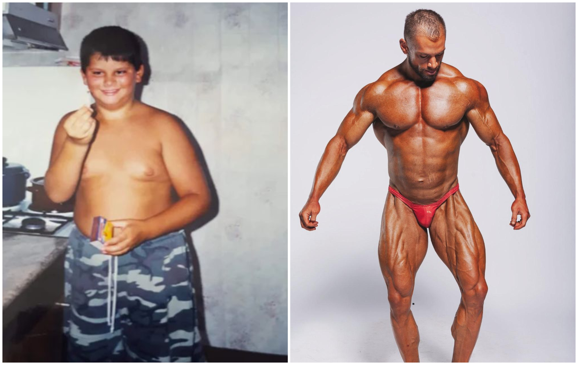 De la copilul de 80 de kilograme la campion de culturism. Povestea sportivului clujean Florin Damșa, cel care le dădea note lui Iohannis, Băsescu sau Cîțu
