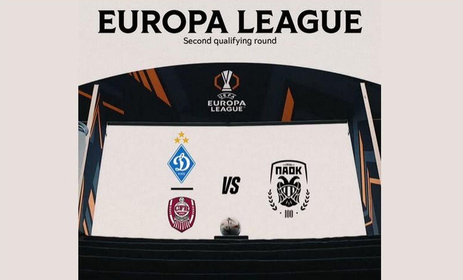 Gafă uriașă făcută de PAOK înaintea duelului ipotetic cu ”U” Cluj! Grecii au confundat „U” cu CFR și au afișat sigla rivalei pe pagina oficială a clubului