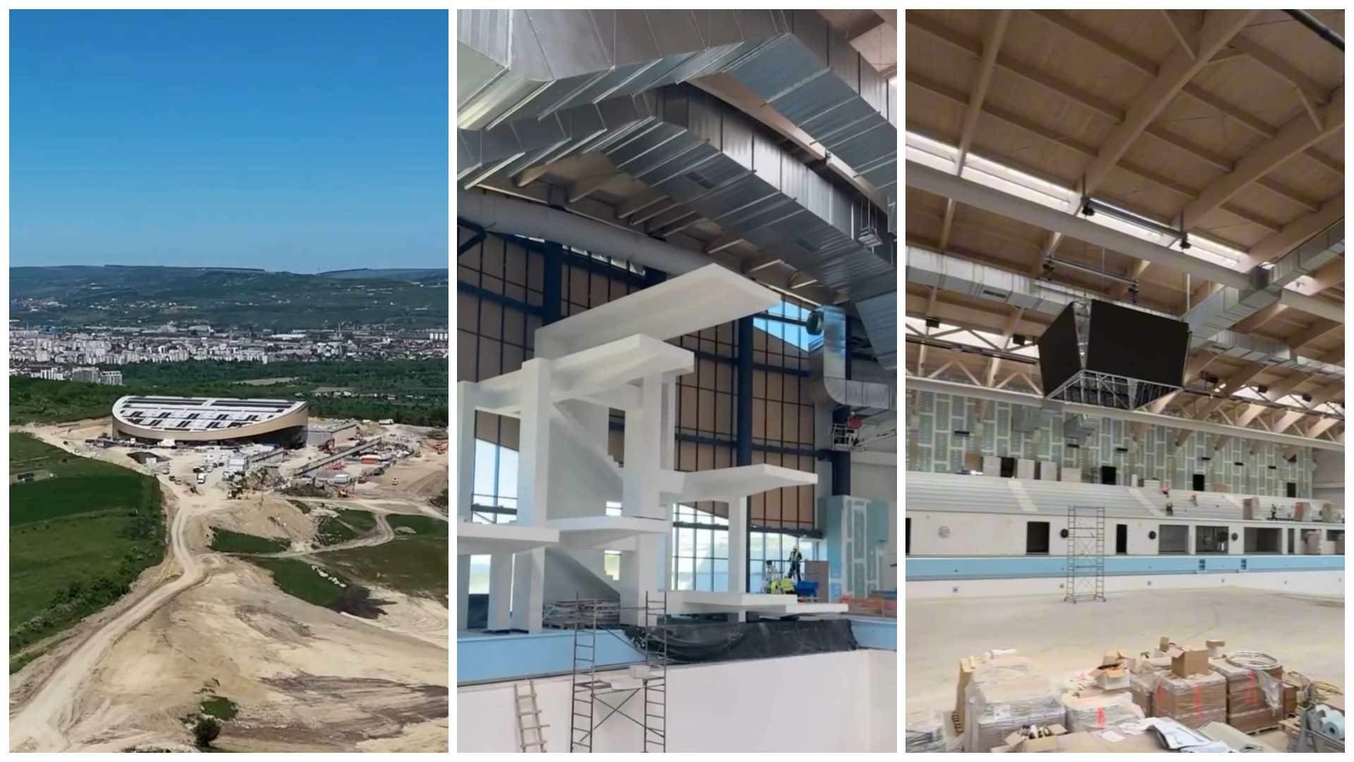 Investiție uriașă la Cluj! Bazinul olimpic de 30 de milioane de euro din Borhanci se apropie de finalizare și promite să schimbe sportul clujean VIDEO