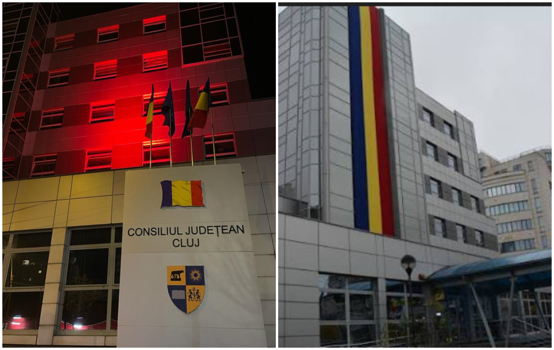 Motivul pentru care sediul Consiliului Județean Cluj se colorează în roșu. Președintele Alin Tișe a explicat ce înseamnă această decizie, de fapt