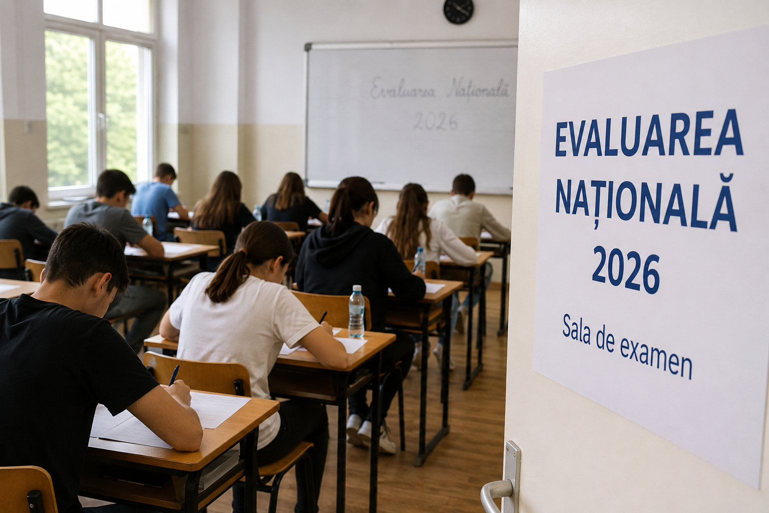 Peste 5.200 de elevi din Cluj încep luni Evaluarea Națională 2026. Ce reguli trebuie să respecte candidații pentru a nu rata examenul