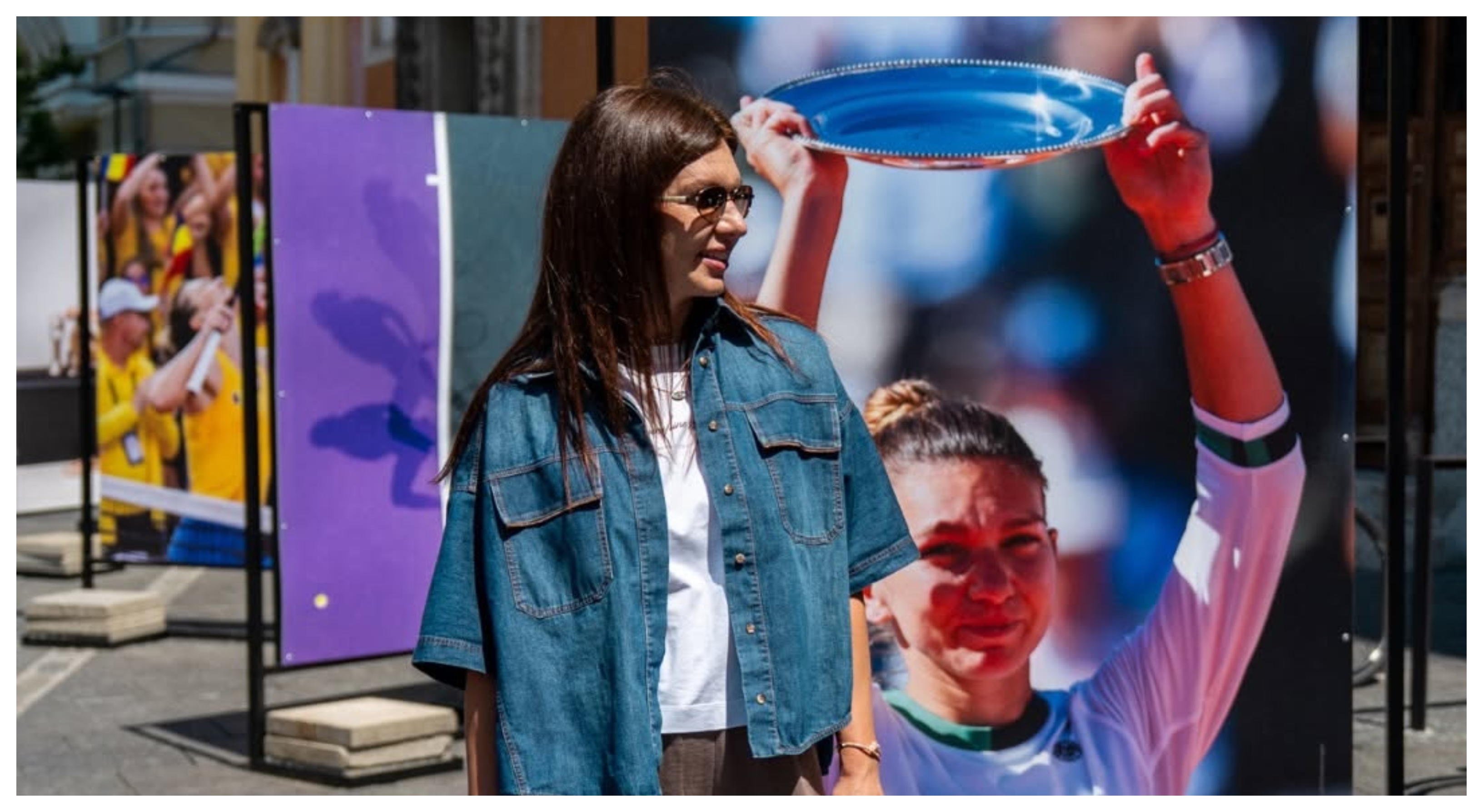 Povestea Simonei Halep, expusă în centrul Clujului. Fosta campioană a transmis un mesaj emoționant FOTO