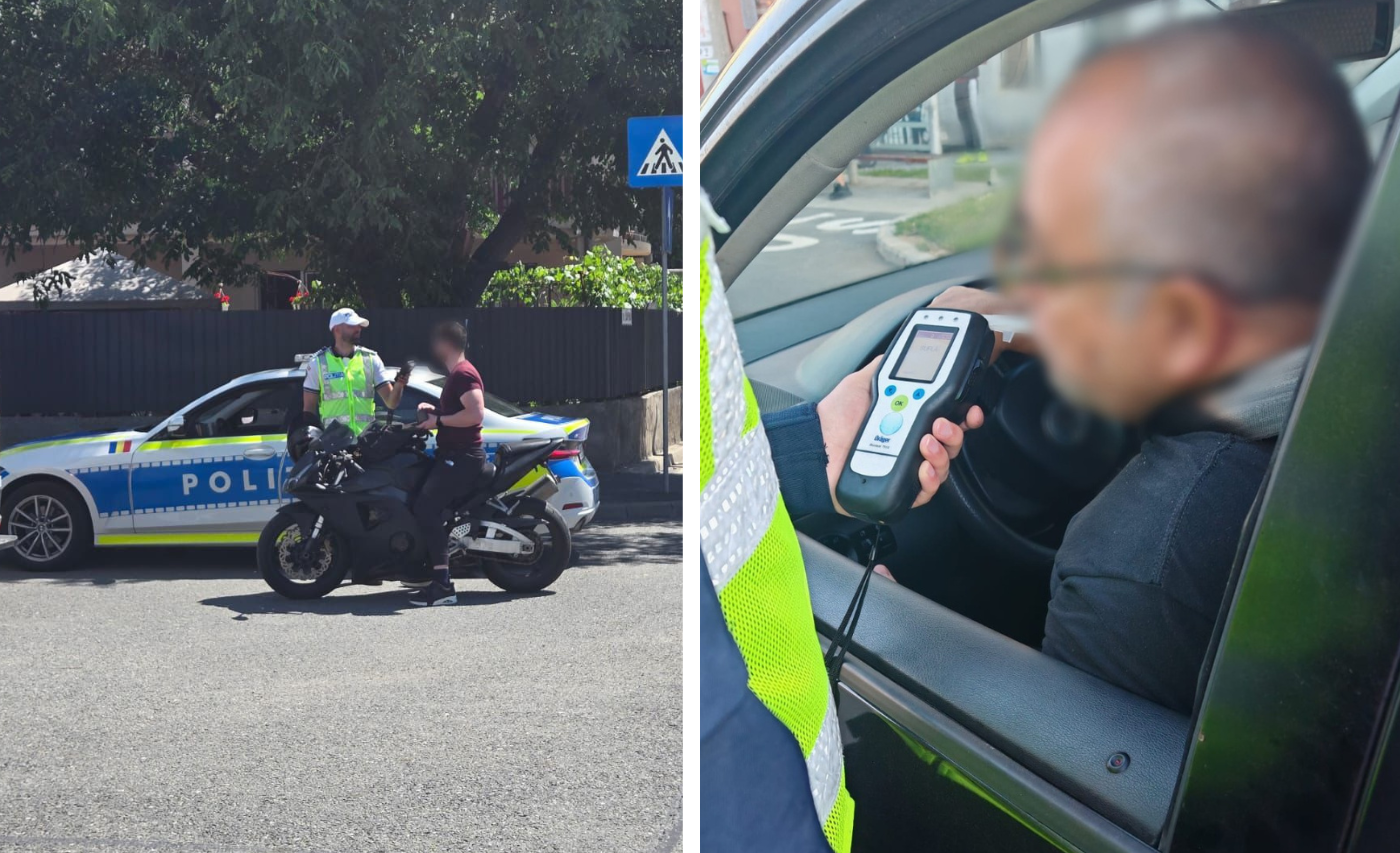 Șoferi din Cluj, prinși băuți sau drogați după ce polițiștii i-au testat în masă: O săptămână, aproape 1.800 de opriți în trafic