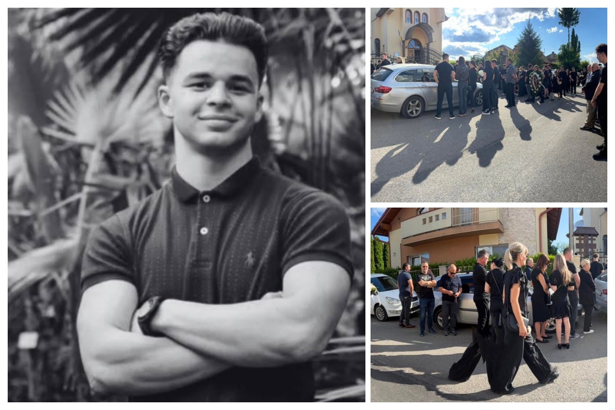 Tânărul handbalist Bogdan Zeic, mort la 22 de ani în tragicul accident din Cheile Turzii, condus pe ultimul drum: „Prețuiește zilnic fiecare om drag”