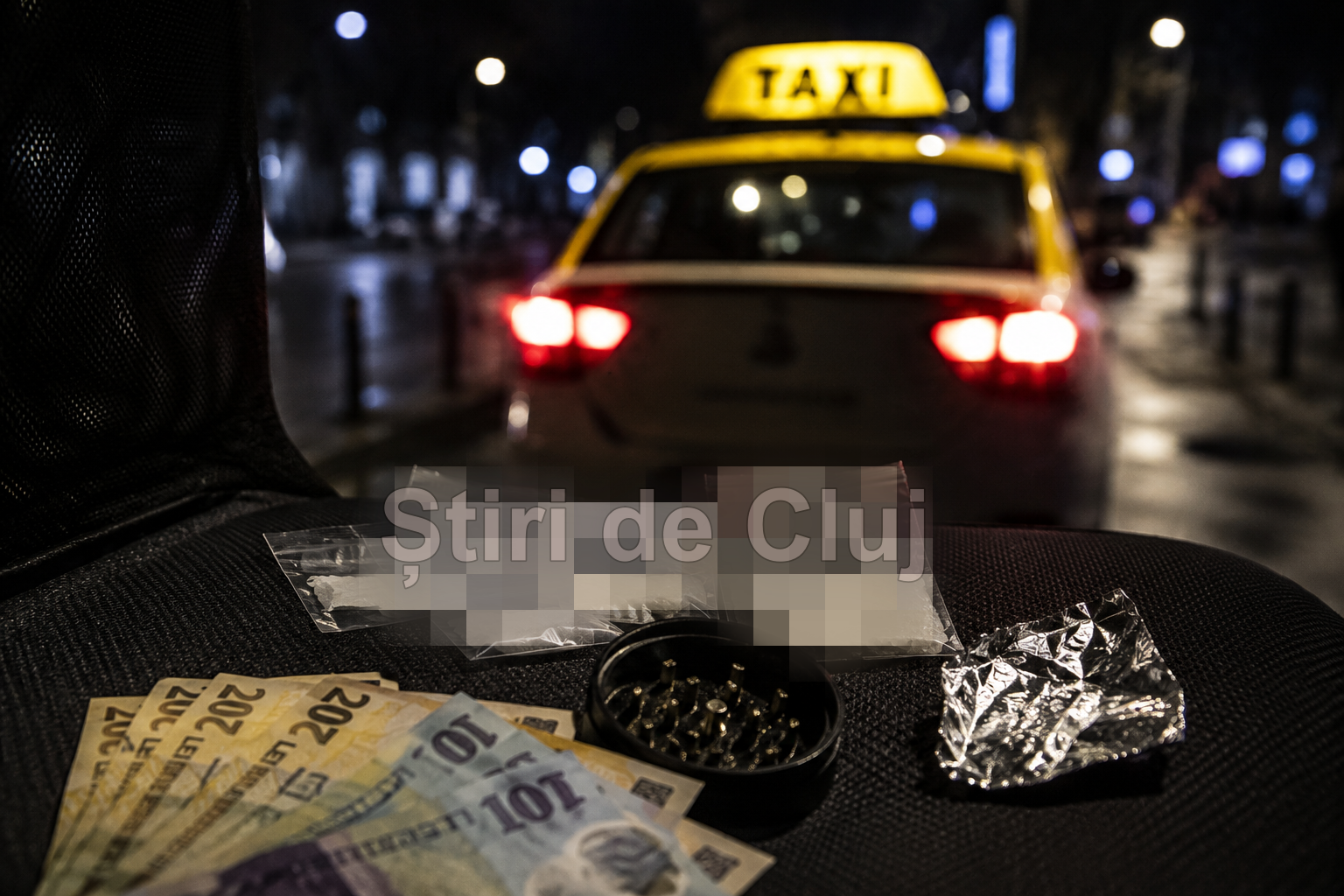 Taximetrist din Cluj implicat într-o rețea de trafic de droguri de mare risc. Dozele ar fi fost duse cu taxiul și vândute cu sume între 200 și 3000 de lei