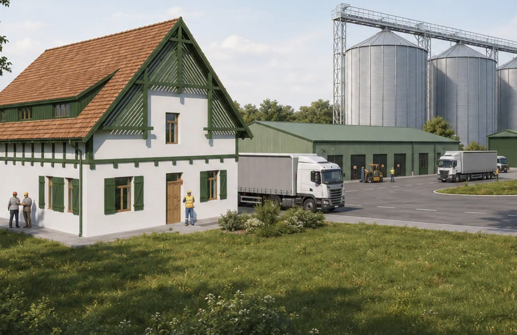 Un hub agroindustrial integrat va fi construit într-o comună din Cluj! Silozuri, moară de cereale și depozit frigorific, avizate de Consiliul Județean Cluj