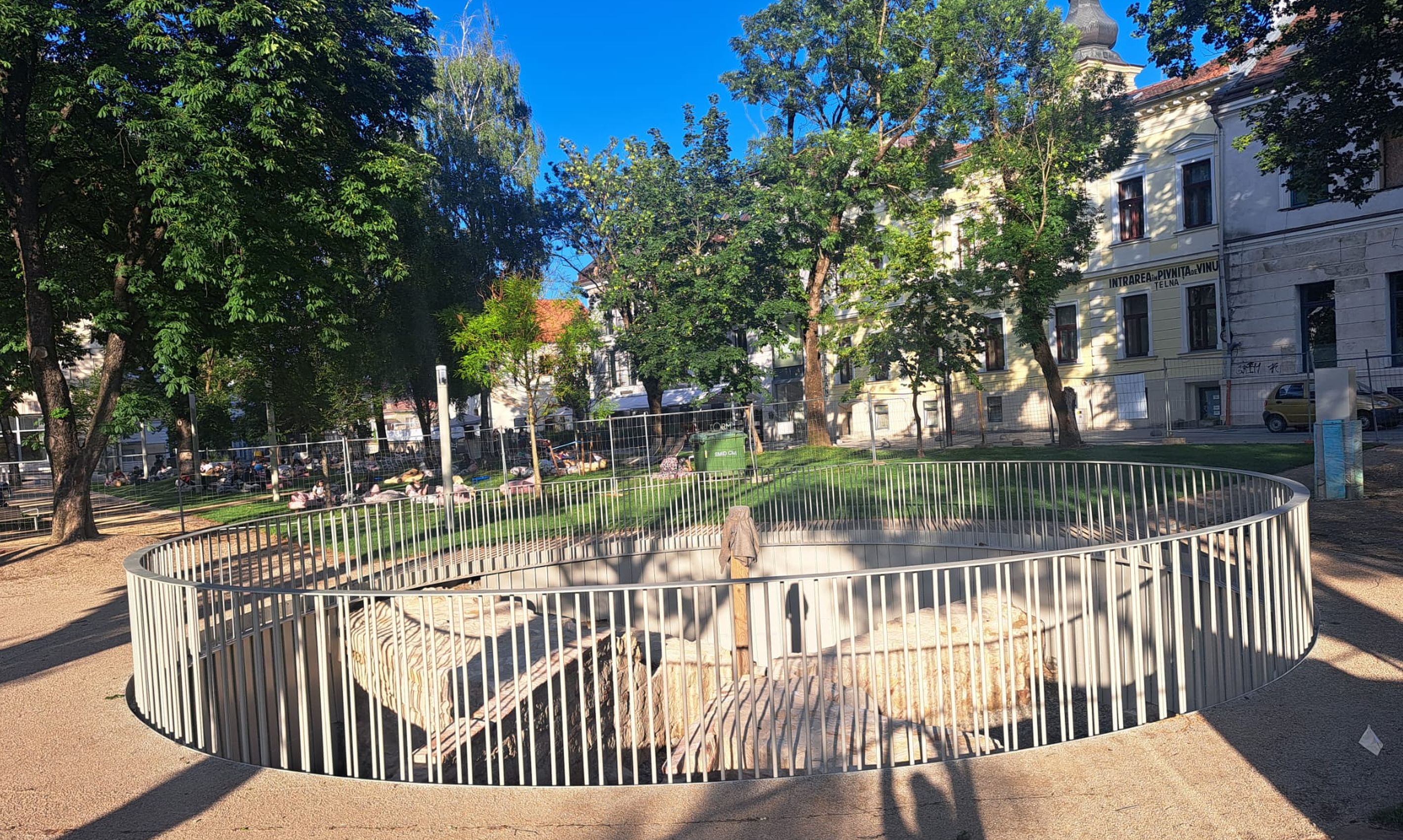 Vestigiile romane din centrul Clujului, aproape pregătite pentru public. Proiectul din Parcul Caragiale se finalizează luna aceasta