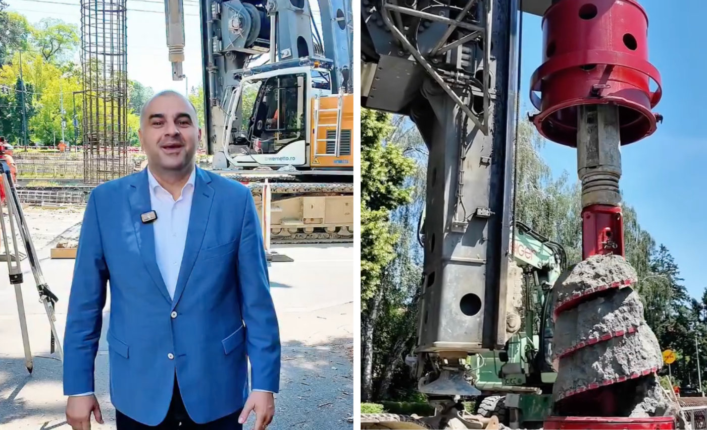 VIDEO. A început demolarea podului Garibaldi! Ce se cosntruiește acum astfel încât clujenii din Grigorescu să nu fie tăiați de lume