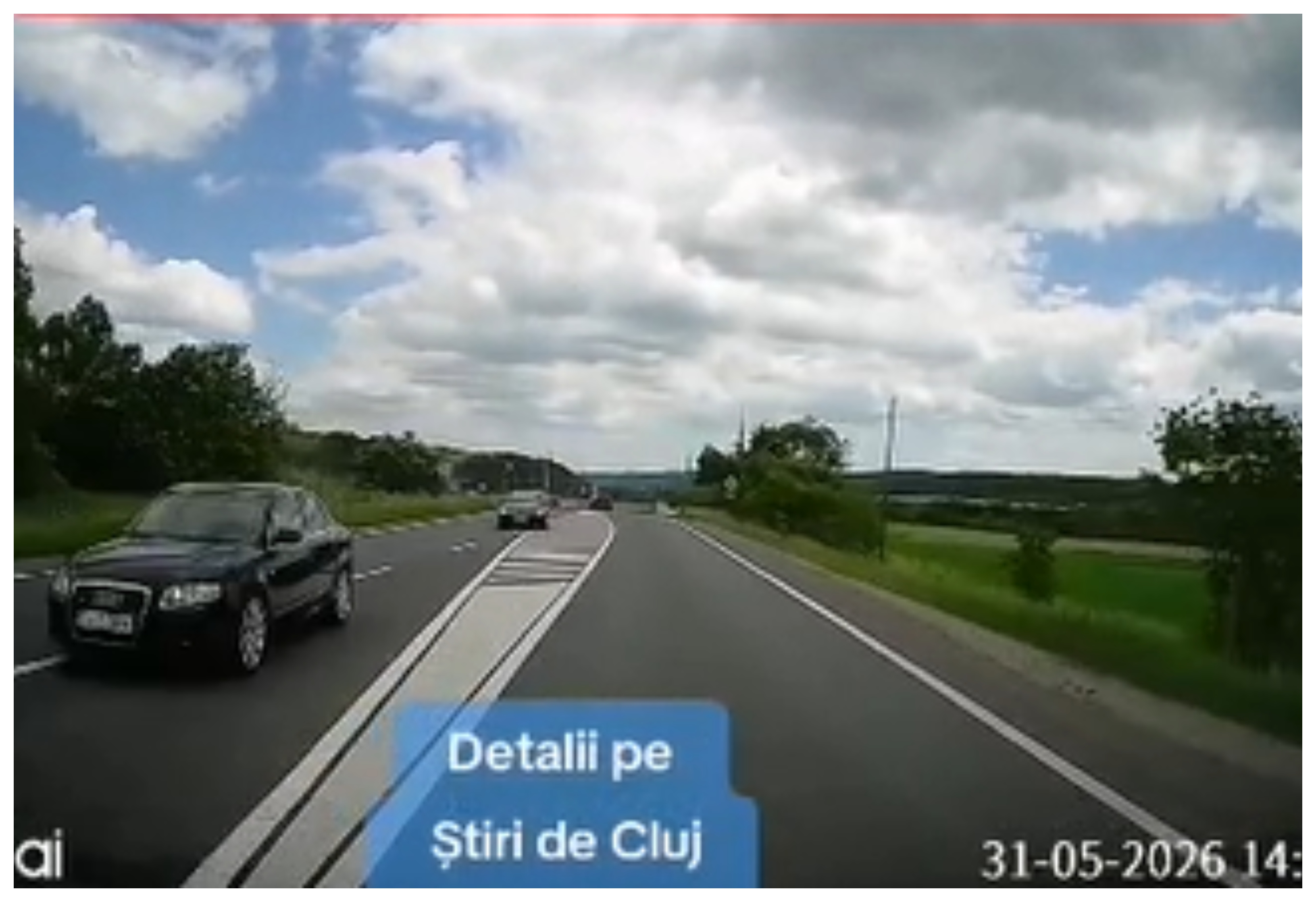 VIDEO. „Depășirea anului” pe o șosea din Cluj! Un șofer a trecut pe partea opusă a alveolei și a stârnit revoltă în trafic