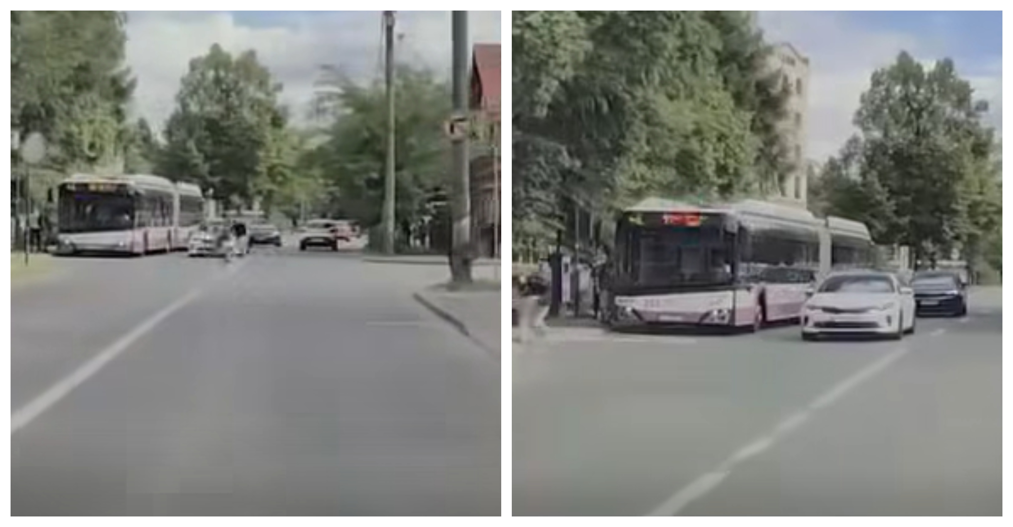 VIDEO. Scene șocante în Cluj-Napoca! Doi minori au traversat prin loc nepermis și au fost evitați în ultimul moment