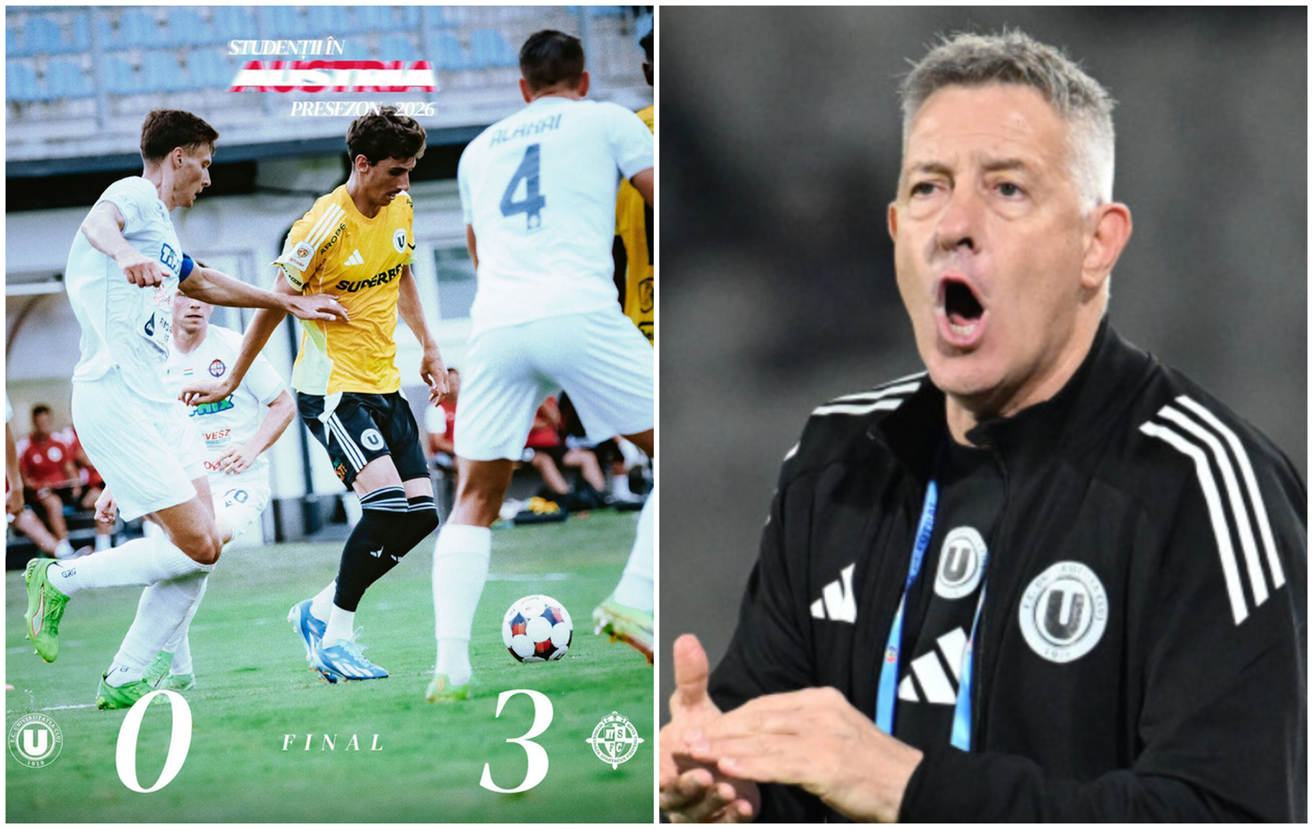 Îngrijorare maximă la ”U” Cluj înainte de dubla cu Dinamo Kiev. Au pierdut din nou, de data aceasta cu una dintre cele mai slabe echipe din Ungaria